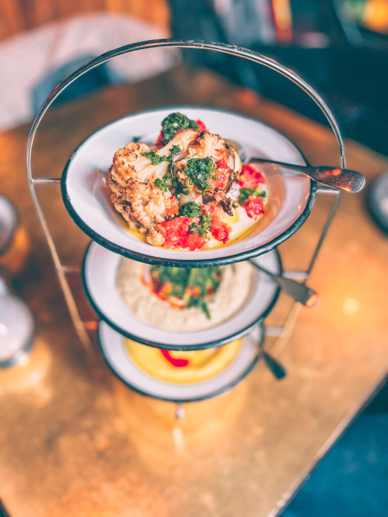 3-tier platter with mezze at Neni hamburg