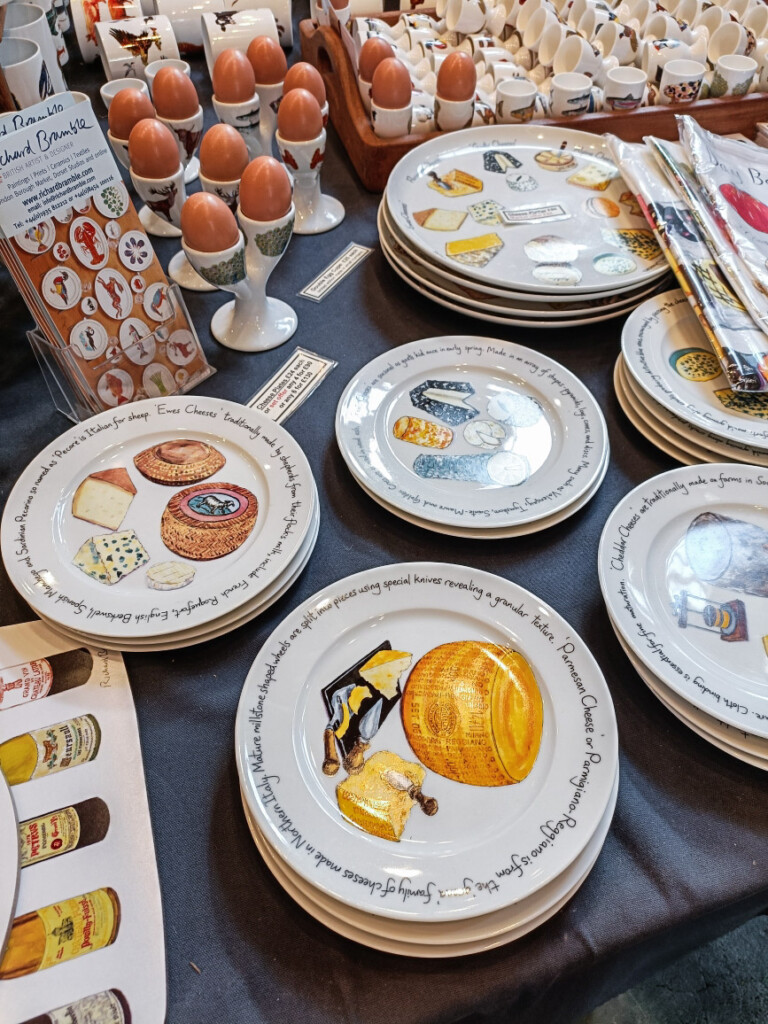 Kitchenware for sale at Borough Market.