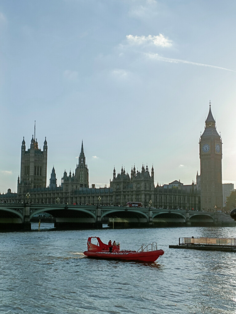 The view of the Palace of Westminster from the South Bank