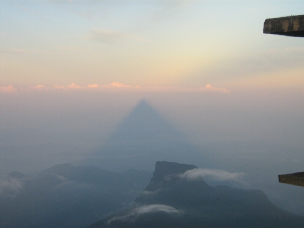 the shadow of Adam's peak