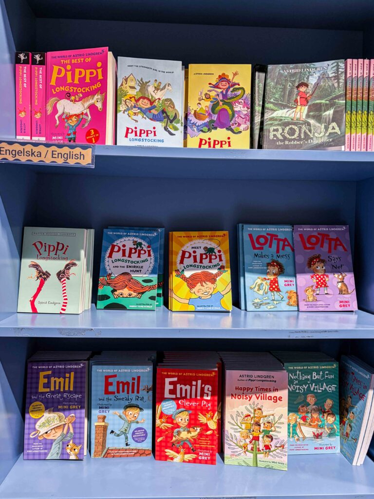 book shop at Junibacken