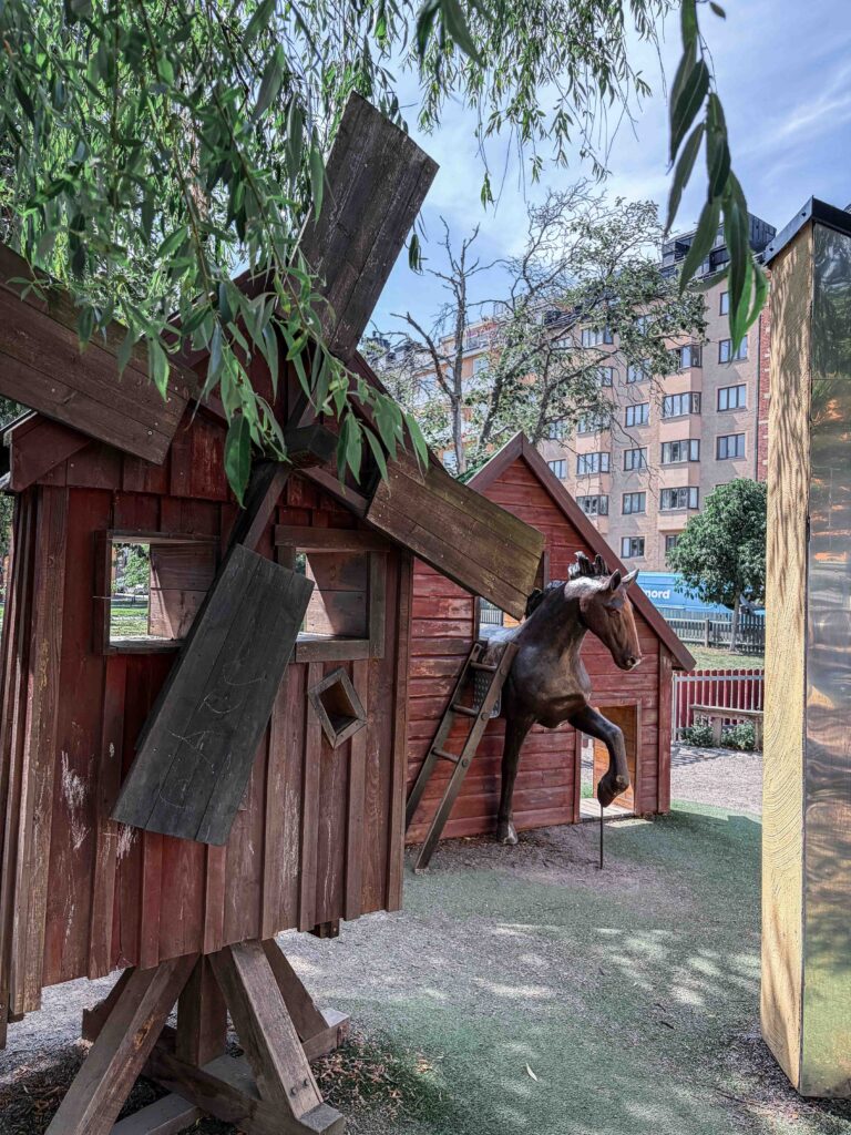 Krubbans lekplats is one of the coolest playgrounds to visit in Stockholm with kids