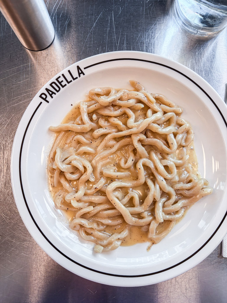 One of the best cheap eats in London is a simple delicious plate of Cacio e Pepe at Padella