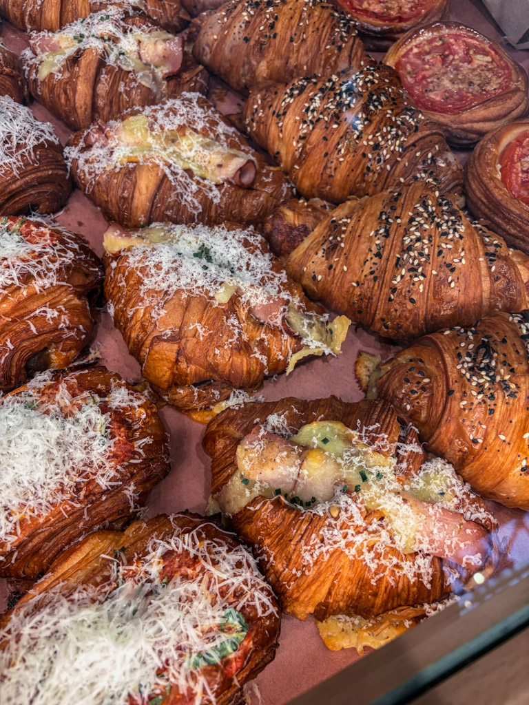 Beautiful display of pastries at Chestnut bakery in London